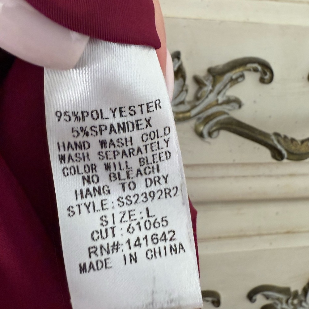 Vici Ruby Red Satin Top - image 4